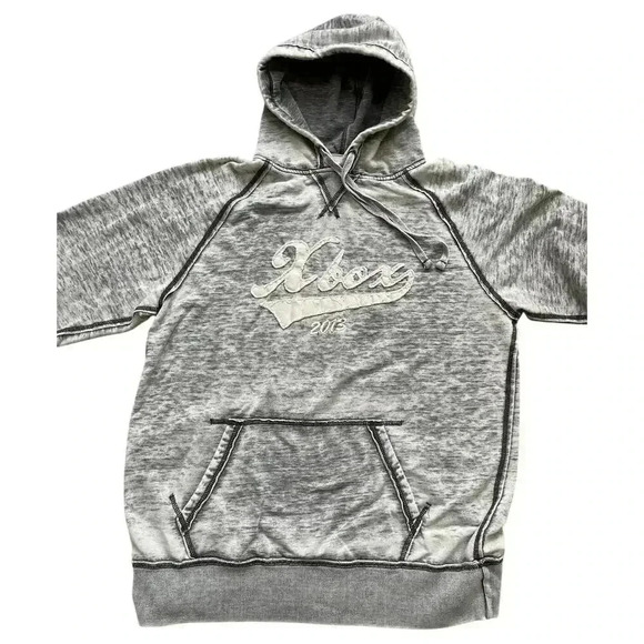 RARE Xbox 2013 J. America Vintage Acid Wash Hoodie Sweatshirt Gray XL - Picture 3 of 12